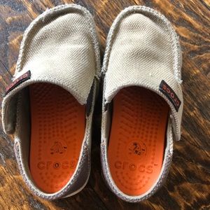 Boys Crocs - loafers size 8-9, super cute/comfy